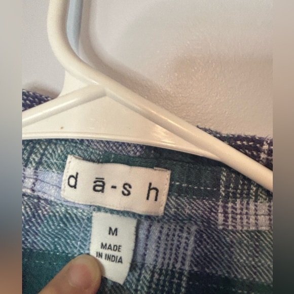 Casual Green and Blue Button Down Shirt - Picture 2 of 5